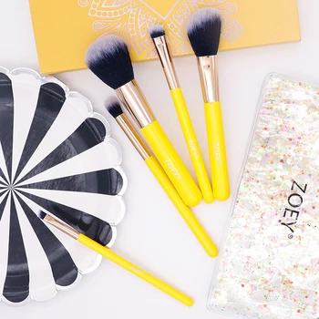 5Pcs Makeup Brushes Tool Set Cosmetic Powder Eye Shadow Foundation Blush Blending Beauty Make Up Brush yellow Maquiagem
5Pcs Makeup Brushes Tool Set Cosmetic Powder Eye Shadow Foundation Blush Blending Beauty Make Up Brush yellow Maquiagem