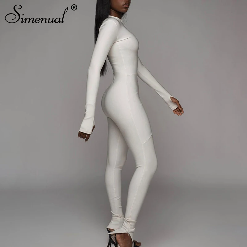 Casual Solid Skinny Jumpsuits Autumn Rompers OG0684 Casual Solid Skinny Jumpsuits Autumn Rompers OG0684