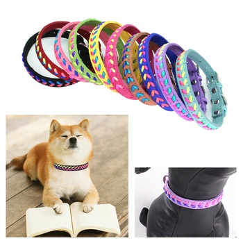 Adjustable Colorful rope knitting Dog Puppy Pet Collars Leather Woven Jewelry Fashion Pets Essential Accessories Exquisite
Adjustable Colorful rope knitting Dog Puppy Pet Collars Leather Woven Jewelry Fashion Pets Essential Accessories Exquisite