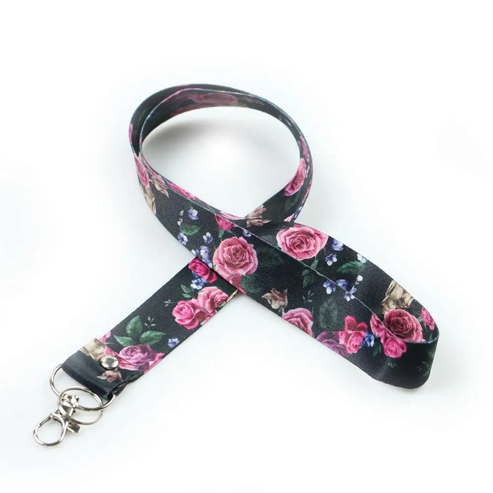 New Arrival Hot-selling ultra-soft Polyester Cell Phone Neck Lanyard Neck Straps for Smartphone Key ID Card Keychain Black Rose
New Arrival Hot-selling ultra-soft Polyester Cell Phone Neck Lanyard Neck Straps for Smartphone Key ID Card Keychain Black Rose