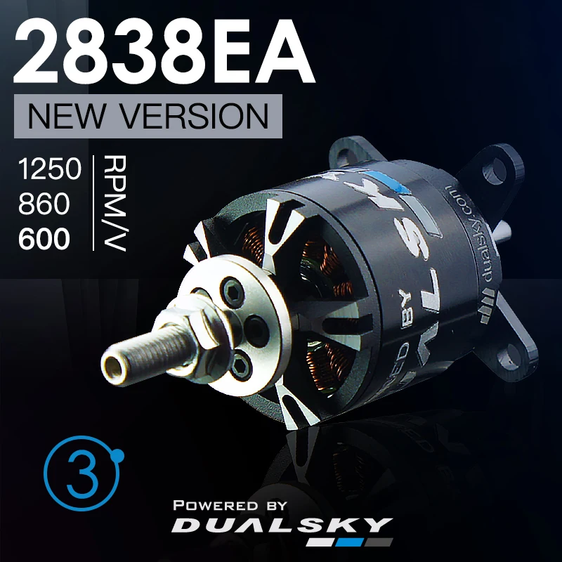 DUALSKY XM2838EA V3 600KV 860KV 1250KV series бесщеточный внешний роторный механизм для 15E plus 550
