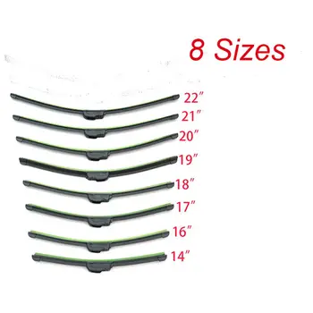 Universal U-type Soft Frameless Bracketless Rubber Car Windshield Wiper Blade 14 16 17 18 19 20 21 22 24 26 inch Optional
Universal U-type Soft Frameless Bracketless Rubber Car Windshield Wiper Blade 14 16 17 18 19 20 21 22 24 26 inch Optional