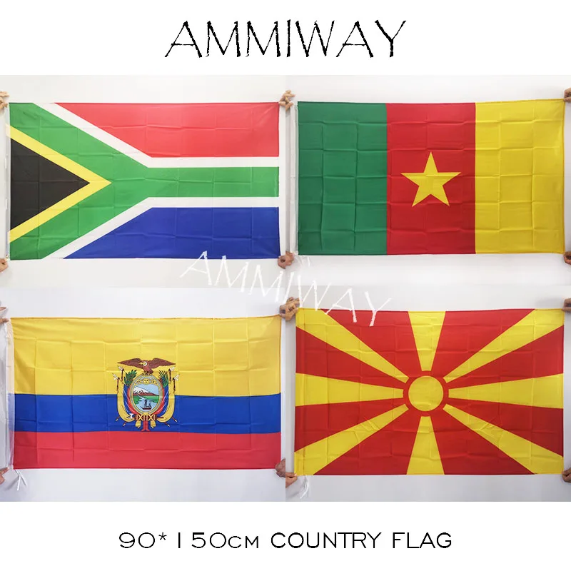 AMMIWAY 90*150 см 3x5 футов южная африка камерун эквадор македония большой полиэстер стандартные пользовательские