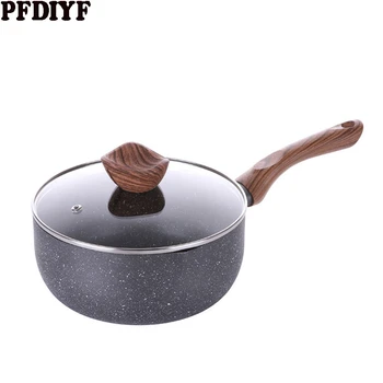 16-20cm Aluminum Maifan Stone Milk Pot Non-stick Pan Soup Pot Thicked Saucepan With Glass Lid For Induction Cooker Gas Stove
16-20cm Aluminum Maifan Stone Milk Pot Non-stick Pan Soup Pot Thicked Saucepan With Glass Lid For Induction Cooker Gas Stove