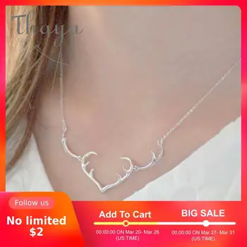 Thaya antlers design s925 Sterling Silver Necklace clavicle chain Korea simple pendant necklace for women ladies gift
Thaya antlers design s925 Sterling Silver Necklace clavicle chain Korea simple pendant necklace for women ladies gift