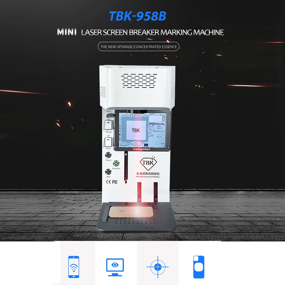 Light Weight TBK958B Mini Back Glass Separating Laser Machine For iPhone 12 12Mini 11Pro XS Max Back Cover Repair Machine
Light Weight TBK958B Mini Back Glass Separating Laser Machine For iPhone 12 12Mini 11Pro XS Max Back Cover Repair Machine