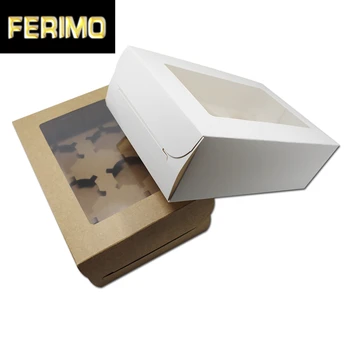 24*15.5*7.5cm 15Pcs/ Lot Collapsible White/Brown Packaging Paper Boxes For Cookies/Biscuits Cupcake Packing Party Favor Pack Box 
24*15.5*7.5cm 15Pcs/ Lot Collapsible White/Brown Packaging Paper Boxes For Cookies/Biscuits Cupcake Packing Party Favor Pack Box