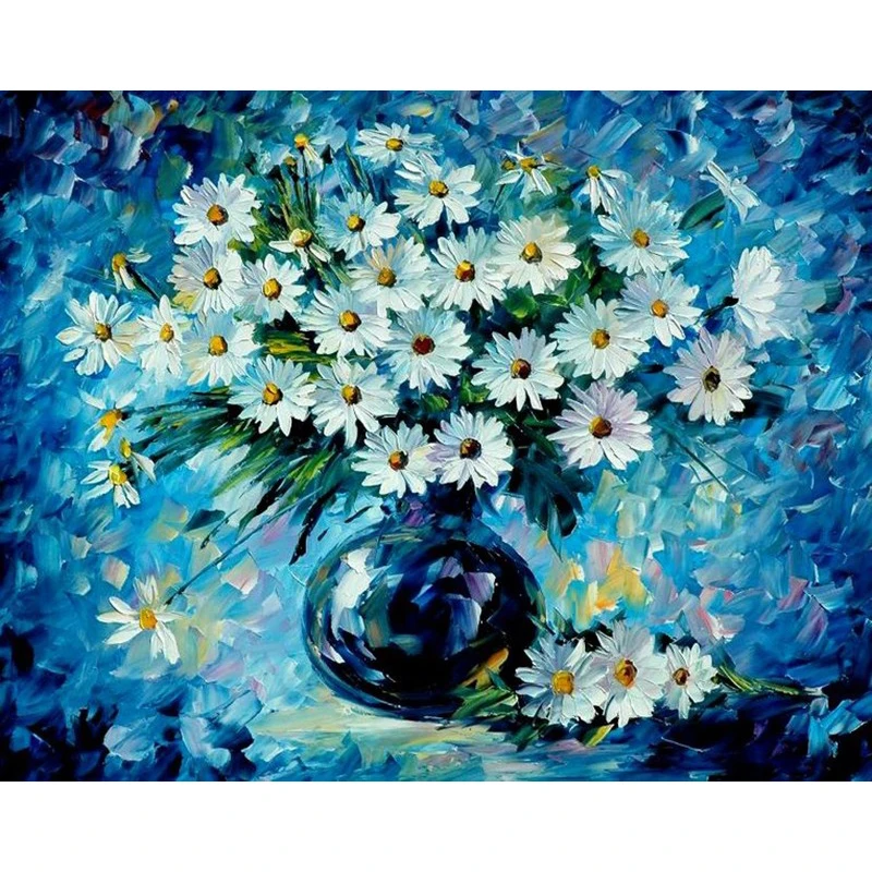 GATYZTORY Blue Flower DIY Painting By Numbers Handpainted Oil Painting Modern Abstract Wall Art Picture For Home Decoration
GATYZTORY Blue Flower DIY Painting By Numbers Handpainted Oil Painting Modern Abstract Wall Art Picture For Home Decoration