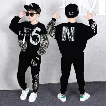 Kids Sport Camouflage Suit Boys Clothing Sets Spring Autumn Children Letter Sweatshirt + Pants 2pcs Tarcksuit Teen Boys Clothes
Kids Sport Camouflage Suit Boys Clothing Sets Spring Autumn Children Letter Sweatshirt + Pants 2pcs Tarcksuit Teen Boys Clothes