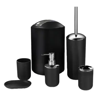 Creative Trash Can Hotel Household Goods Frosted Surface Plastic Bathroom 6Pcs Set Wash Bathroom Toiletries Set
Creative Trash Can Hotel Household Goods Frosted Surface Plastic Bathroom 6Pcs Set Wash Bathroom Toiletries Set
