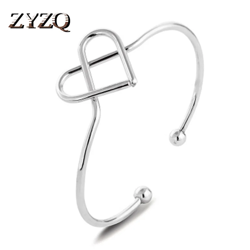 ZYZQ Simple Stylish Series Open Bangle For Women Fashion Trendy Hollow Out Heart Shaped Proposal Surprise Gift For Girlfriend
ZYZQ Simple Stylish Series Open Bangle For Women Fashion Trendy Hollow Out Heart Shaped Proposal Surprise Gift For Girlfriend