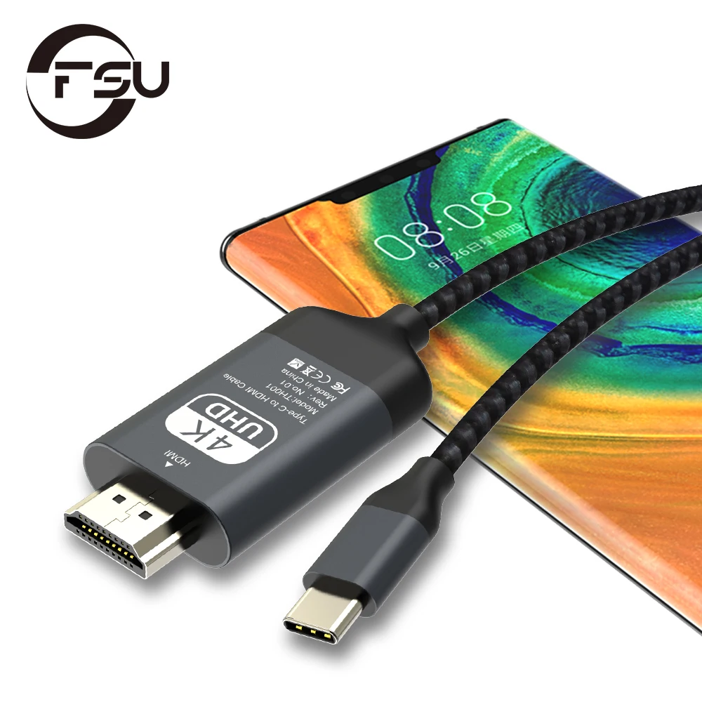 USB C to HDMI Cable 4K Type C HDMI Thunderbolt 3 Converter for MacBook Huawei Mate 30 USB C HDMI Adapter USB Type C to HDMI 2m
USB C to HDMI Cable 4K Type C HDMI Thunderbolt 3 Converter for MacBook Huawei Mate 30 USB C HDMI Adapter USB Type C to HDMI 2m