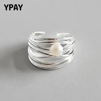 YPAY Genuine 925 Sterling Silver Adjustable Ring Women Personality Irregular Multi-layer Natural Freshwater Pearl Rings YMR593
YPAY Genuine 925 Sterling Silver Adjustable Ring Women Personality Irregular Multi-layer Natural Freshwater Pearl Rings YMR593