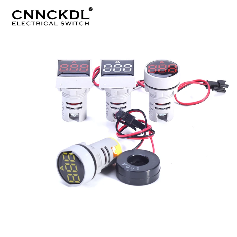 22mm Protective Film Mini Square Round Digital Display Current indicator 0-100A ampere Tester Meter LED Pilot Lamp Light Ammeter
22mm Protective Film Mini Square Round Digital Display Current indicator 0-100A ampere Tester Meter LED Pilot Lamp Light Ammeter