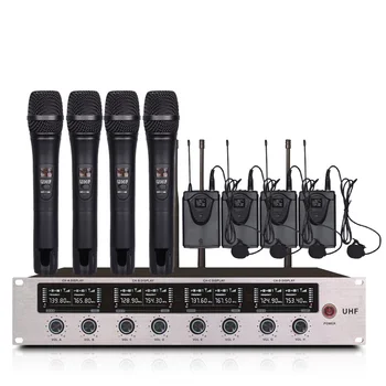 Wireless microphone 4 headset microphones 4 lavalier wireless microphones for church outdoor activities stage microphone wireles
Wireless microphone 4 headset microphones 4 lavalier wireless microphones for church outdoor activities stage microphone wireles