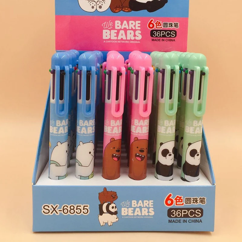 Bare Bear Cartoon 6 Colors Chunky Ballpoint Pen School Office Supply Gift Stationery Papelaria Escolar
Bare Bear Cartoon 6 Colors Chunky Ballpoint Pen School Office Supply Gift Stationery Papelaria Escolar