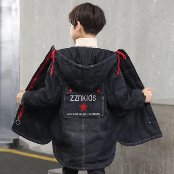 2019 Infant Girl Winter Coat Baby Boy Plus Cotton Jacket Hooded Boys Denim Jacket 4-14 T Children Thick Outerwear Boys Clothing
2019 Infant Girl Winter Coat Baby Boy Plus Cotton Jacket Hooded Boys Denim Jacket 4-14 T Children Thick Outerwear Boys Clothing