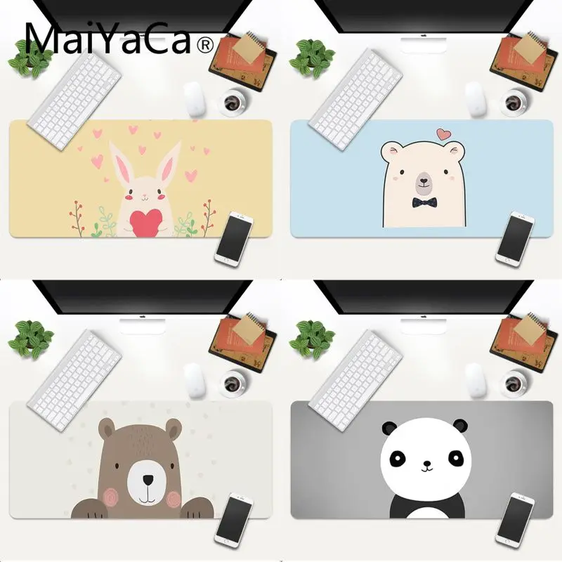 Cartoon bear Bunny Panda animal Desktop Pad Gaming Mouse Pad gamer Large Big promotion Russia Computer Deak Mat 600x300mm
Cartoon bear Bunny Panda animal Desktop Pad Gaming Mouse Pad gamer Large Big promotion Russia Computer Deak Mat 600x300mm