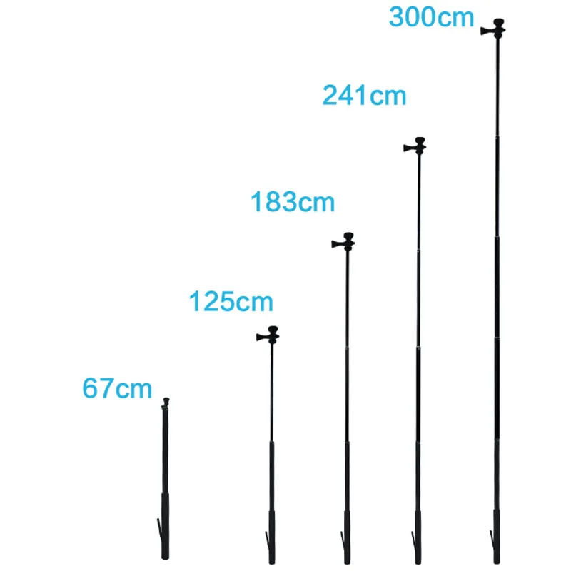 New 3m Aluminum Alloy Pole Super Long Telescopic Selfie Stick For Insta360 One X GoPro Hero 7 6 5 4 SJCAM Yi 4K DJI Accessories
New 3m Aluminum Alloy Pole Super Long Telescopic Selfie Stick For Insta360 One X GoPro Hero 7 6 5 4 SJCAM Yi 4K DJI Accessories