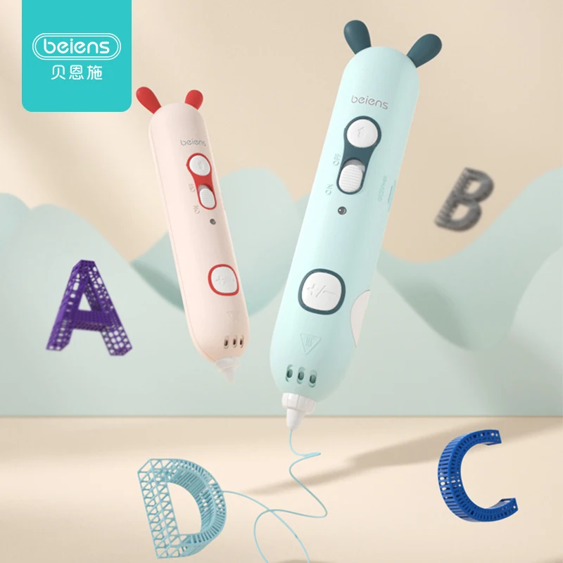 Beiens 3D Pen Creativity DIY Printing Pen Early Educational Drawing Toys ABS Filament Kids Design Drawing Pen Montessori Toys
Beiens 3D Pen Creativity DIY Printing Pen Early Educational Drawing Toys ABS Filament Kids Design Drawing Pen Montessori Toys