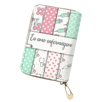 THIKIN Simple Cute Nurse Pattern Colorful Print Card Holder Coin Purse Mini Wallet Daily Cards Cover Girls PU Leather Bag Female
THIKIN Simple Cute Nurse Pattern Colorful Print Card Holder Coin Purse Mini Wallet Daily Cards Cover Girls PU Leather Bag Female