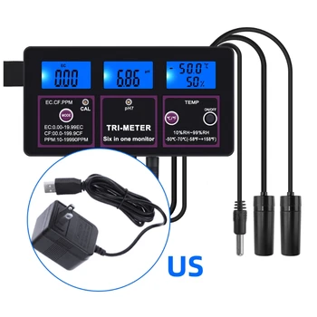 6 in 1 Multi-parameter pH/ ORP/ EC/ CF/ TDS PPM/ Temperature Combo Tester Meter 964E
6 in 1 Multi-parameter pH/ ORP/ EC/ CF/ TDS PPM/ Temperature Combo Tester Meter 964E