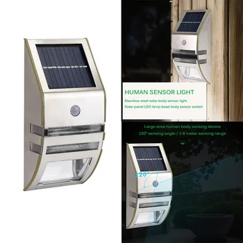 2 Led Solar Powered Motion Sensor Wall Solar Lamp Garden Light Outdoor Lighting Energy Saving Street Yard Path Lamp Decoration
2 Led Solar Powered Motion Sensor Wall Solar Lamp Garden Light Outdoor Lighting Energy Saving Street Yard Path Lamp Decoration