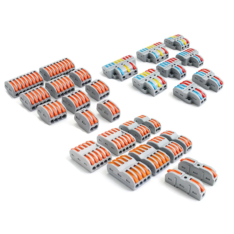 1 Set Mini Fast Wire Connector Push In Wiring Terminal Block SPL-42/62/63/93 PCT-212 213/214/215/218 PCT-222/233/211/255/244
1 Set Mini Fast Wire Connector Push In Wiring Terminal Block SPL-42/62/63/93 PCT-212 213/214/215/218 PCT-222/233/211/255/244