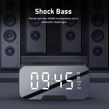 Bluetooth Speaker With Alarm Clock LED Mirror FM Radio With Phone Holder Functions For Apple Samsung Huawei Xiaomi Tablet
Bluetooth Speaker With Alarm Clock LED Mirror FM Radio With Phone Holder Functions For Apple Samsung Huawei Xiaomi Tablet