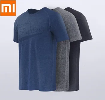 

Xiaomi 90fen man Moisture absorbing One-piece weaving T-shirt Silver ion antibacterial Short sleeve Quick drying Running fitness