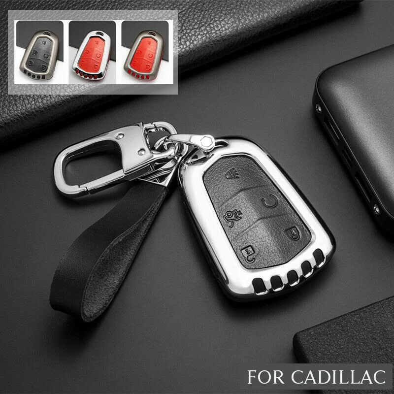 5 Buttons Zinc Alloy Leather Car Remote Keyless Fob Cover Holder Chain Skin Shell Case For Cadillac ATS CT6 XT5 Escalade Part
5 Buttons Zinc Alloy Leather Car Remote Keyless Fob Cover Holder Chain Skin Shell Case For Cadillac ATS CT6 XT5 Escalade Part