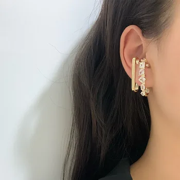 Exaggeration Gold Color Double Geometric Square Hook Crystal Statement Earrings for Women Punk Big Studs Earring Fashion Jewelry
Exaggeration Gold Color Double Geometric Square Hook Crystal Statement Earrings for Women Punk Big Studs Earring Fashion Jewelry