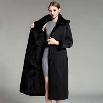 Vintage Hooded Long Parka Jacket Women Natural Real Rabbit Fur Inside Coat Parka Ladies Winter Warm Thick Snow Outwear Overcoat 
Vintage Hooded Long Parka Jacket Women Natural Real Rabbit Fur Inside Coat Parka Ladies Winter Warm Thick Snow Outwear Overcoat