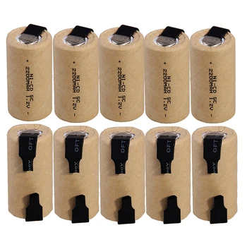 10 pcs subc battery SC battery rechargeable battery replacement 1.2 v with tab 2200 mah for makita for dewalt for bosch for B&D
10 pcs subc battery SC battery rechargeable battery replacement 1.2 v with tab 2200 mah for makita for dewalt for bosch for B&D