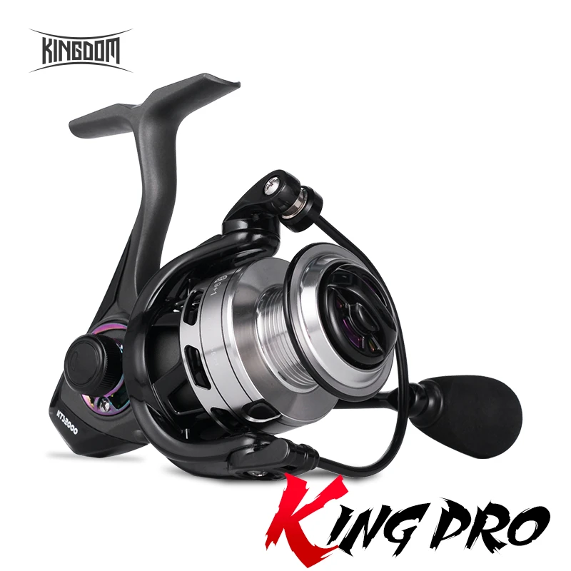 Kingdom KING PRO Spinning Reels 5.2:1 9+1BB Double bearing slide block 7-11KG Drag Force Light Weight High Quality Fishing Reels
Kingdom KING PRO Spinning Reels 5.2:1 9+1BB Double bearing slide block 7-11KG Drag Force Light Weight High Quality Fishing Reels
