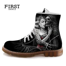 Chaussures personnalisées printemps 3D impression Oxford haut en caoutchouc bottes à lacets toile légère unisexe baskets décontracté pour hommes(China)