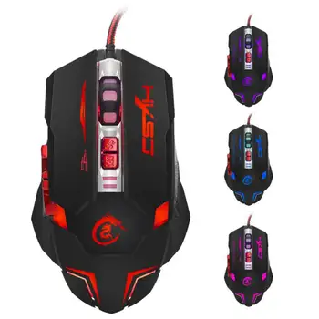 3200DPI 7 Buttons LED Backlit Wired USB Optical Gaming Mouse Four-color Breathing Dimming Programming Gaming Mouse
3200DPI 7 Buttons LED Backlit Wired USB Optical Gaming Mouse Four-color Breathing Dimming Programming Gaming Mouse