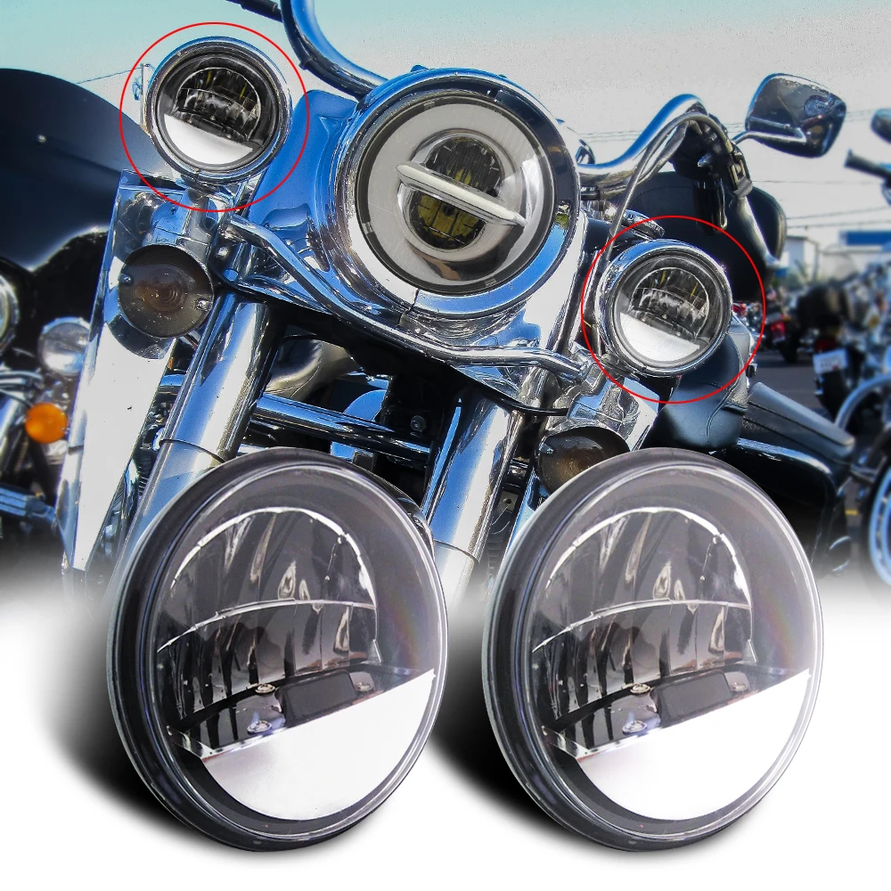 4.5 Inch LED Fog Lights Auxiliary Driving Light Passing Lamp Spot Light For Road King Softail
4.5 Inch LED Fog Lights Auxiliary Driving Light Passing Lamp Spot Light For Road King Softail