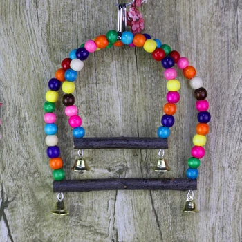 Cute Pet Toy Parrots Bird Stand Bar Swivel Ladder Bite Chew Toy Swing Elevated Station Bird Supplies 
Cute Pet Toy Parrots Bird Stand Bar Swivel Ladder Bite Chew Toy Swing Elevated Station Bird Supplies