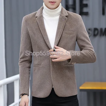 High quality imitation mink velvet men's suit jacket plush men's suit jacket lint-free plush suit
High quality imitation mink velvet men's suit jacket plush men's suit jacket lint-free plush suit