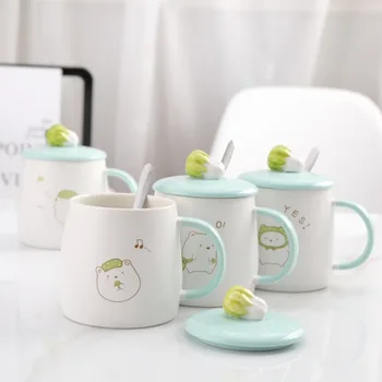 Cartoon Cabbage Ceramic Coffee Mugs Hand-painted Three-dimensional Large-capacity Mug with Spoon Lid Breakfast Cups Wine Tumbler
Cartoon Cabbage Ceramic Coffee Mugs Hand-painted Three-dimensional Large-capacity Mug with Spoon Lid Breakfast Cups Wine Tumbler