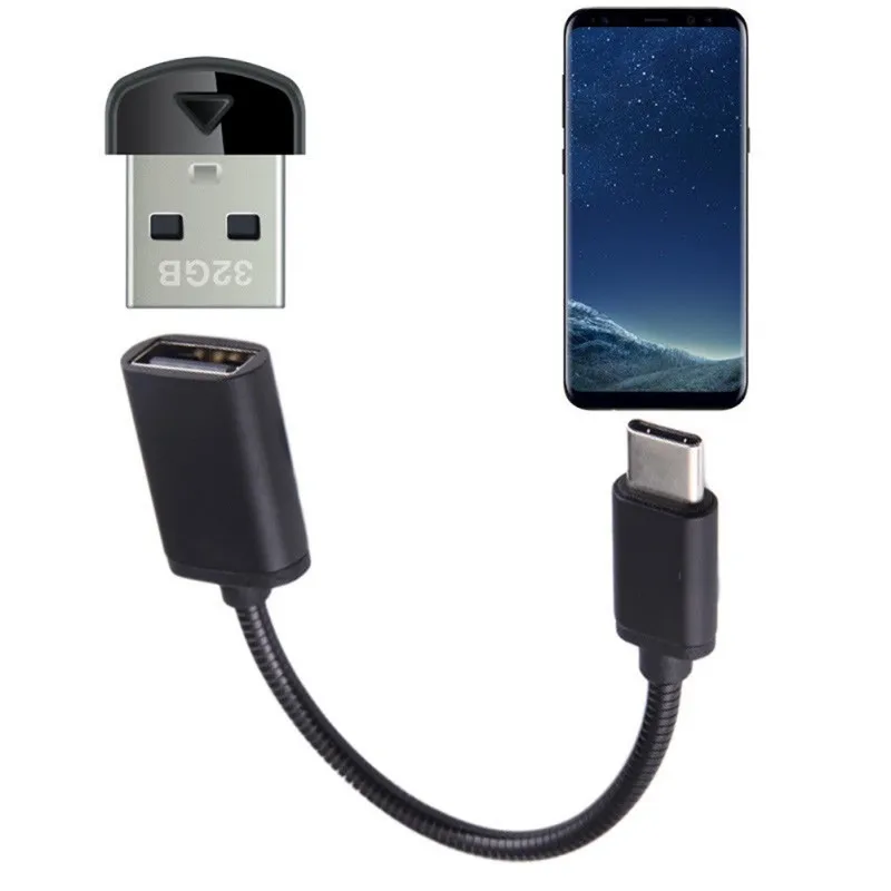 Metal Type C USB 2.0 Male to OTG Type-A Female Adapter Cord for LETV Huawei Tablet PC Samsung for Android
Metal Type C USB 2.0 Male to OTG Type-A Female Adapter Cord for LETV Huawei Tablet PC Samsung for Android