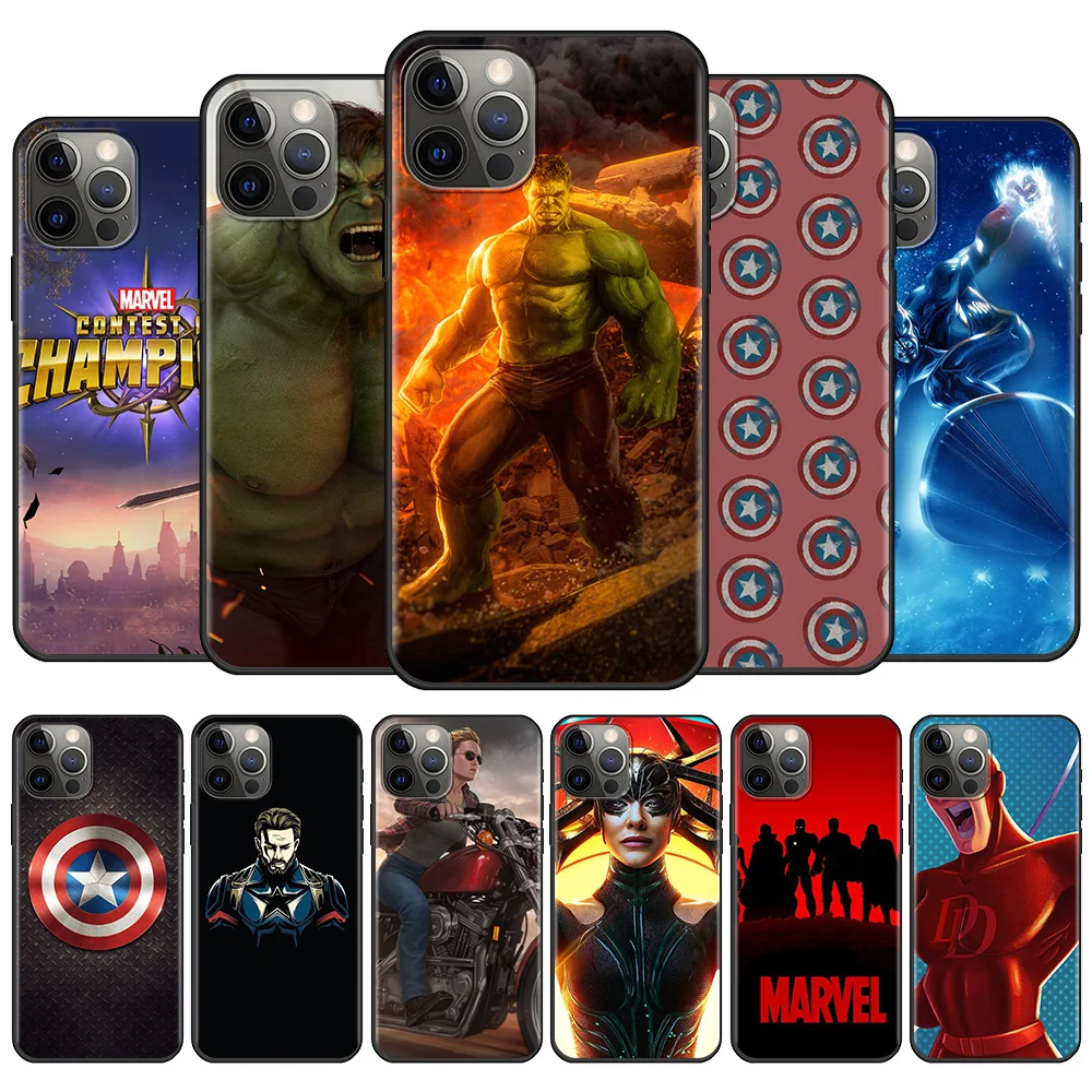 CellPhone Case For Apple iPhone 11 13 12 Pro Max Mini XS max XR X 8 7 6s 6 Plus Coque angry-hulk-marvel-s-avengers | Мобильные