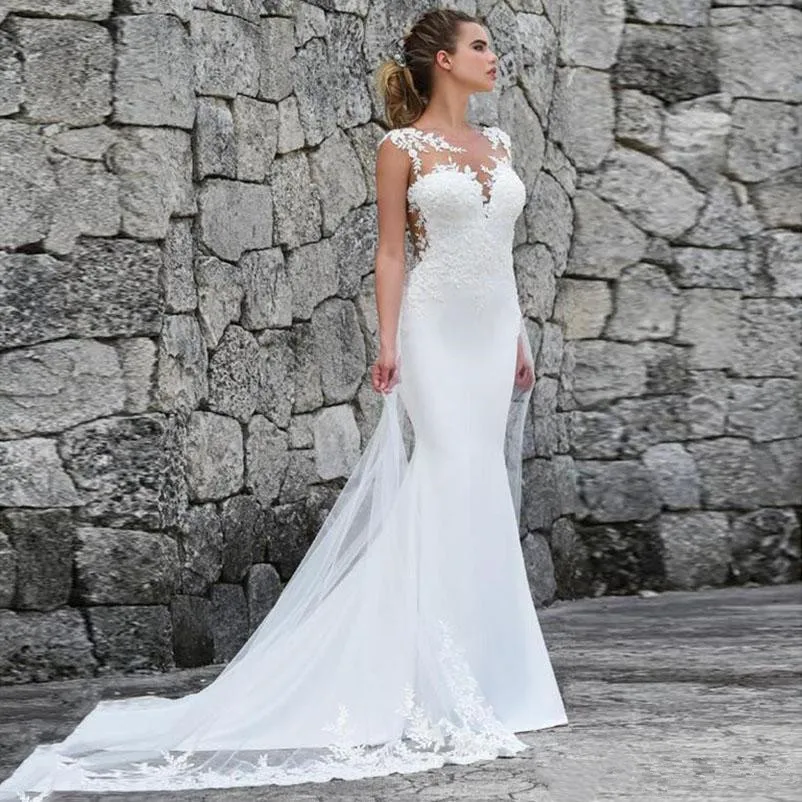 Plus Size Mermaid Wedding Dresses vestidos de no Lace Gothic Long Wedding Bridals Gowns Bride Dress Vintage Sexy White Ivory
Plus Size Mermaid Wedding Dresses vestidos de no Lace Gothic Long Wedding Bridals Gowns Bride Dress Vintage Sexy White Ivory