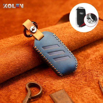 Leather Car Remote Key Case Keychain Cover For KIA Stinger K900 Sorento Ceed Sportage AutoKey Pretector Holder Shell Accessories
Leather Car Remote Key Case Keychain Cover For KIA Stinger K900 Sorento Ceed Sportage AutoKey Pretector Holder Shell Accessories