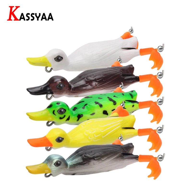 KASSYAA Floating Propeller Finned Duck Soft Fishing Lure 110mm 25g Top Water 3D Simulation Bass Snakehead Baits Quality Swimbait
KASSYAA Floating Propeller Finned Duck Soft Fishing Lure 110mm 25g Top Water 3D Simulation Bass Snakehead Baits Quality Swimbait