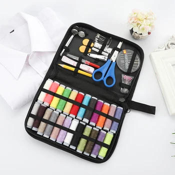 84Pcs Portable Travel Sewing Kit Needle Threader Sewing Box Stitch Needle Thread Storage Bag Fabric Craft Sewing Set
84Pcs Portable Travel Sewing Kit Needle Threader Sewing Box Stitch Needle Thread Storage Bag Fabric Craft Sewing Set