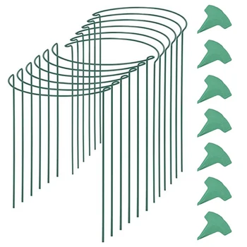 12 Packs 15.7 Inches Half Round Garden Plant Support Ring with 15 Pcs Plant Labels, Metal Garden Border Supports
12 Packs 15.7 Inches Half Round Garden Plant Support Ring with 15 Pcs Plant Labels, Metal Garden Border Supports