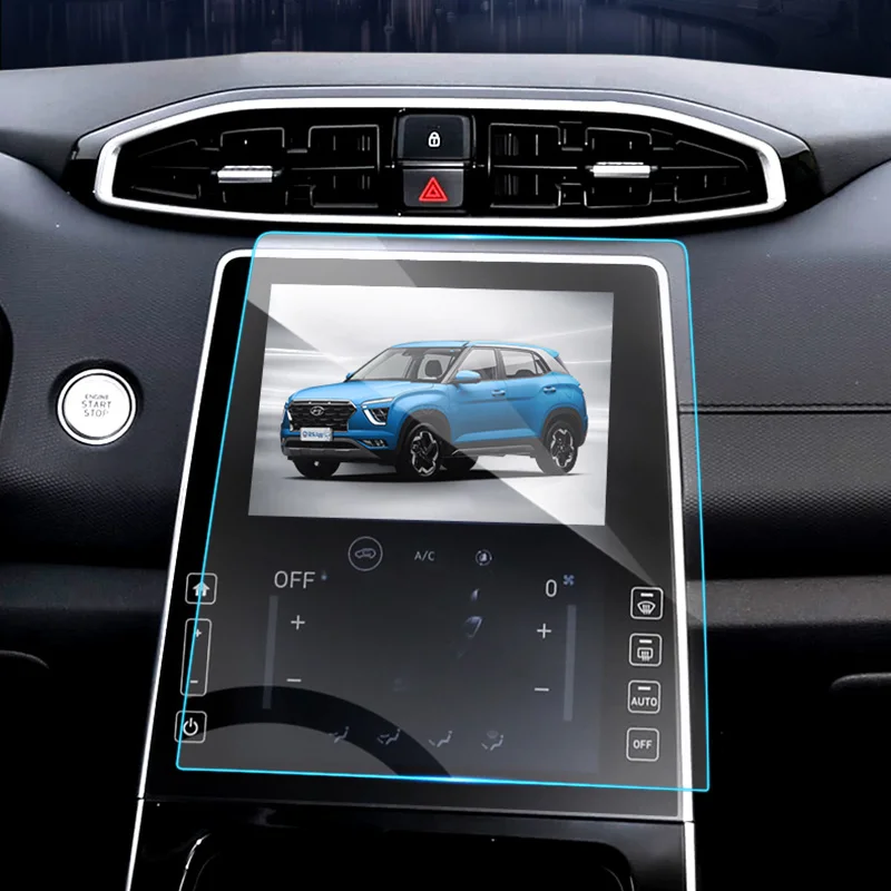 Car Tempered Glass GPS Navigation LCD Screen Protector Touch Display Film Cover For Hyundai Creta IX25 2020 Interior Accessories |