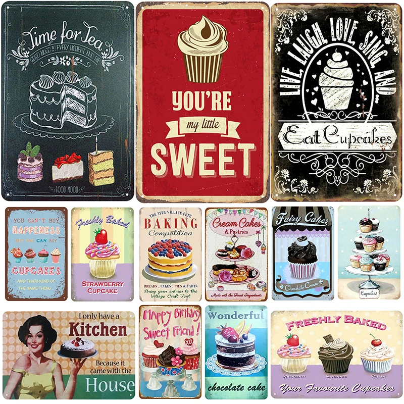 Cup Cakes Plaque Metal Vintage Tin Sign Pin Up Shabby Chic Decor Metal Signs Vintage Bar Decoration Metal Poster Pub Metal Plate
Cup Cakes Plaque Metal Vintage Tin Sign Pin Up Shabby Chic Decor Metal Signs Vintage Bar Decoration Metal Poster Pub Metal Plate